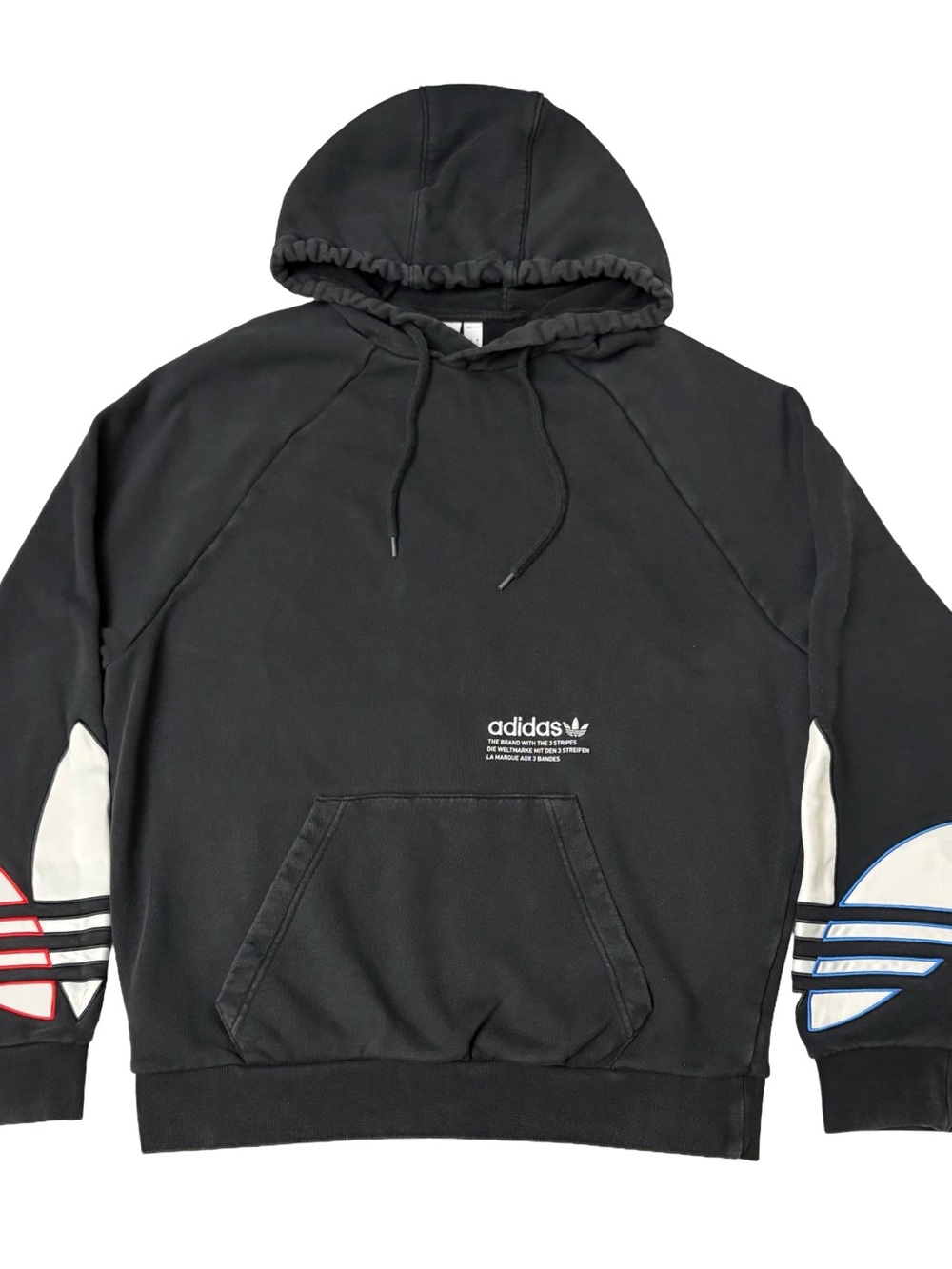 Adidas Originals Tricol Hoodie Black Men’s Small